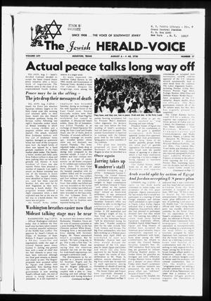 The Jewish Herald-Voice (Houston, Tex.), Vol. 65, No. 17, Ed. 1 Thursday, August 6, 1970