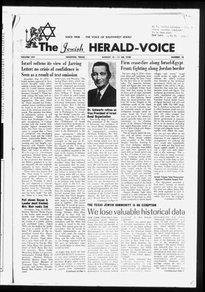 The Jewish Herald-Voice (Houston, Tex.), Vol. 65, No. 18, Ed. 1 Thursday, August 13, 1970