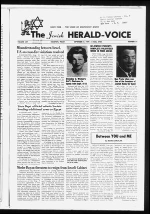 The Jewish Herald-Voice (Houston, Tex.), Vol. 65, No. 21, Ed. 1 Thursday, September 3, 1970