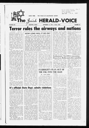 The Jewish Herald-Voice (Houston, Tex.), Vol. 65, No. 22, Ed. 1 Thursday, September 10, 1970