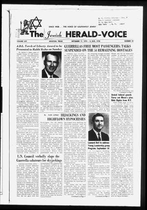 The Jewish Herald-Voice (Houston, Tex.), Vol. 65, No. 23, Ed. 1 Thursday, September 17, 1970