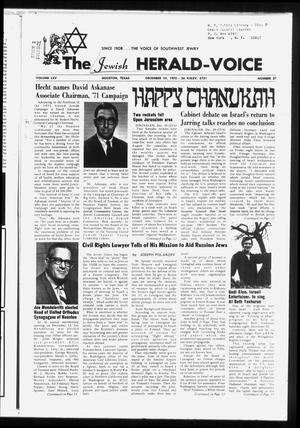 The Jewish Herald-Voice (Houston, Tex.), Vol. 65, No. 37, Ed. 1 Thursday, December 24, 1970