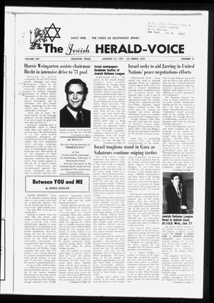 The Jewish Herald-Voice (Houston, Tex.), Vol. 65, No. 41, Ed. 1 Thursday, January 21, 1971