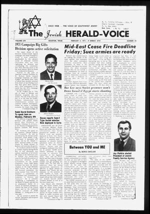 The Jewish Herald-Voice (Houston, Tex.), Vol. 65, No. 43, Ed. 1 Thursday, February 4, 1971