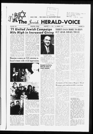The Jewish Herald-Voice (Houston, Tex.), Vol. 65, No. 44, Ed. 1 Thursday, February 11, 1971