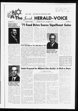 The Jewish Herald-Voice (Houston, Tex.), Vol. 65, No. 46, Ed. 1 Thursday, February 25, 1971