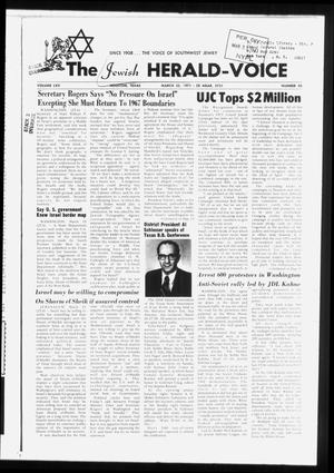 The Jewish Herald-Voice (Houston, Tex.), Vol. 65, No. 50, Ed. 1 Thursday, March 25, 1971