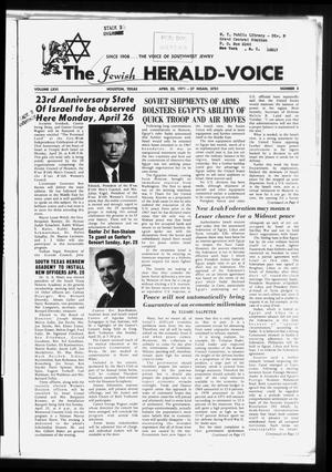The Jewish Herald-Voice (Houston, Tex.), Vol. 66, No. 3, Ed. 1 Thursday, April 22, 1971