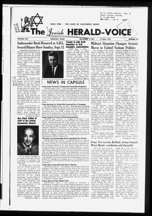 The Jewish Herald-Voice (Houston, Tex.), Vol. 66, No. 23, Ed. 1 Thursday, September 9, 1971