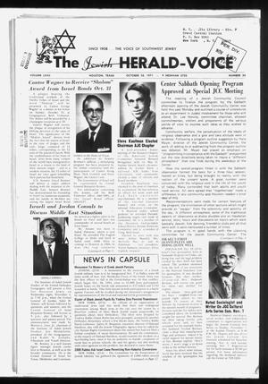 The Jewish Herald-Voice (Houston, Tex.), Vol. 67, No. 30, Ed. 1 Thursday, October 28, 1971