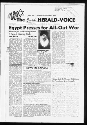 The Jewish Herald-Voice (Houston, Tex.), Vol. 67, No. 34, Ed. 1 Thursday, November 25, 1971