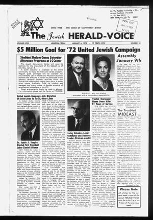 The Jewish Herald-Voice (Houston, Tex.), Vol. 67, No. 40, Ed. 1 Thursday, January 6, 1972