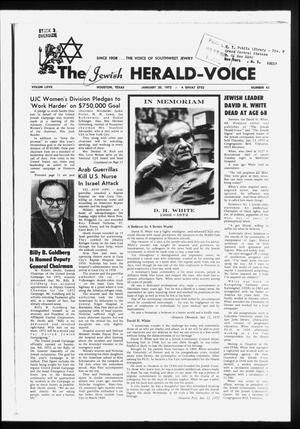 The Jewish Herald-Voice (Houston, Tex.), Vol. 67, No. 42, Ed. 1 Thursday, January 20, 1972