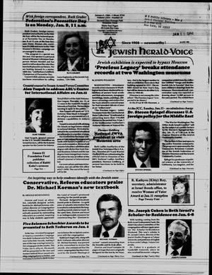 Jewish Herald-Voice (Houston, Tex.), Vol. 75, No. 43, Ed. 1 Thursday, January 5, 1984