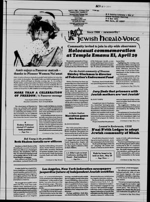 Jewish Herald-Voice (Houston, Tex.), Vol. 75, No. 57, Ed. 1 Thursday, April 12, 1984