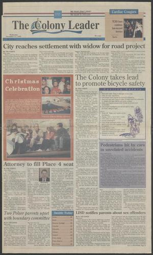 The Colony Leader (The Colony, Tex.), Vol. 15, No. 4, Ed. 1 Wednesday, December 13, 1995