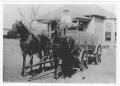 Primary view of [Lester Thompson's Horses and Wagon]