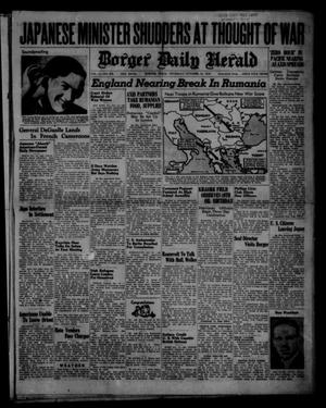 Primary view of object titled 'Borger Daily Herald (Borger, Tex.), Vol. 14, No. 276, Ed. 1 Thursday, October 10, 1940'.