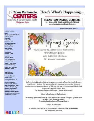 Texas Panhandle Centers [Agency Newsletter], Volume 20, Number 5, May 2023