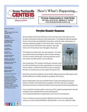 Texas Panhandle Centers [Agency Newsletter], Volume 20, Number 7, July 2023