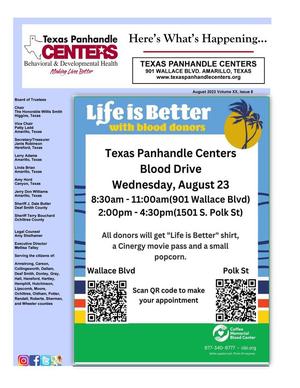 Texas Panhandle Centers [Agency Newsletter], Volume 20, Number 8, August 2023