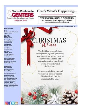 Texas Panhandle Centers [Agency Newsletter], Volume 20, Number 12, December 2023