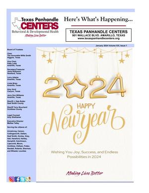 Texas Panhandle Centers [Agency Newsletter], Volume 21, Number 1, January 2024