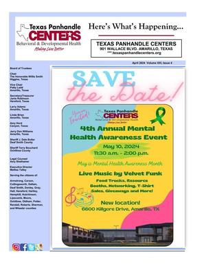 Texas Panhandle Centers [Agency Newsletter], Volume 21, Number 4, April 2024