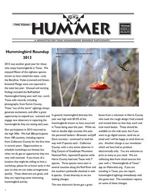 The Texas Hummer, Spring 2014
