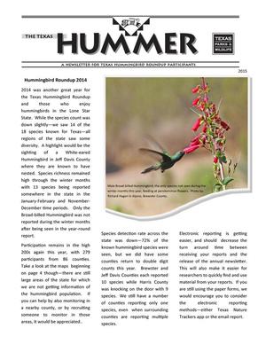Primary view of object titled 'The Texas Hummer, Spring 2015'.