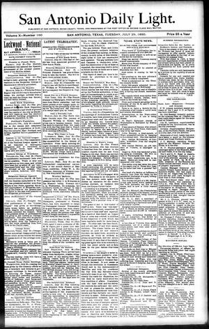 San Antonio Daily Light. (San Antonio, Tex.), Vol. 10, No. 160, Ed. 1 Tuesday, July 29, 1890