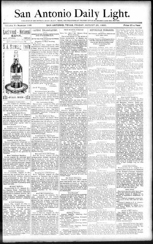 San Antonio Daily Light. (San Antonio, Tex.), Vol. 10, No. 188, Ed. 1 Friday, August 29, 1890