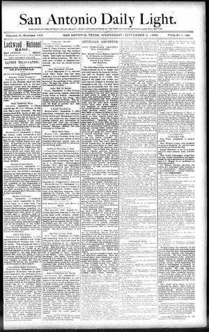 San Antonio Daily Light. (San Antonio, Tex.), Vol. 10, No. 193, Ed. 1 Wednesday, September 3, 1890