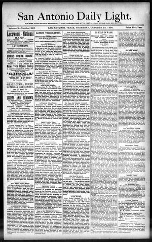San Antonio Daily Light. (San Antonio, Tex.), Vol. 10, No. 223, Ed. 1 Thursday, October 23, 1890