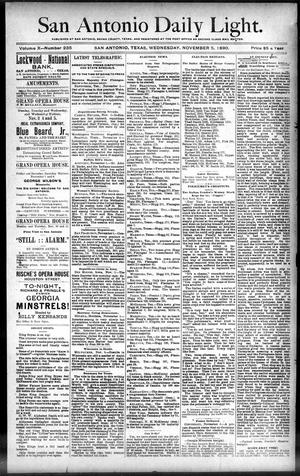 San Antonio Daily Light. (San Antonio, Tex.), Vol. 10, No. 235, Ed. 1 Wednesday, November 5, 1890