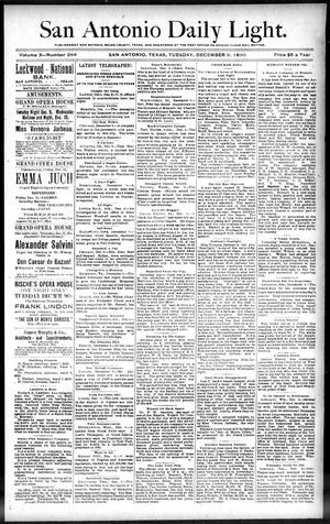 San Antonio Daily Light. (San Antonio, Tex.), Vol. 10, No. 264, Ed. 1 Tuesday, December 9, 1890