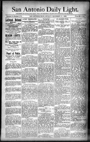 San Antonio Daily Light. (San Antonio, Tex.), Vol. 10, No. 272, Ed. 1 Monday, December 15, 1890