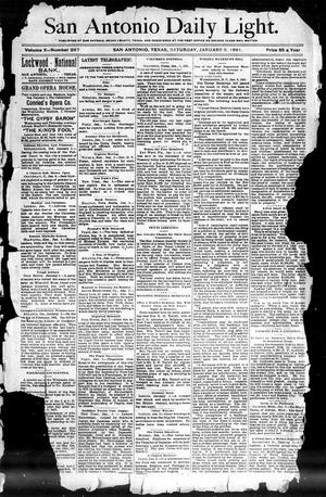 San Antonio Daily Light. (San Antonio, Tex.), Vol. 10, No. 287, Ed. 1 Saturday, January 3, 1891