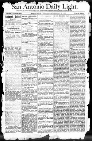 San Antonio Daily Light. (San Antonio, Tex.), Vol. 10, No. 288, Ed. 1 Monday, January 5, 1891