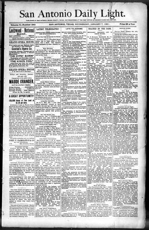 San Antonio Daily Light. (San Antonio, Tex.), Vol. 10, No. 290, Ed. 1 Wednesday, January 7, 1891