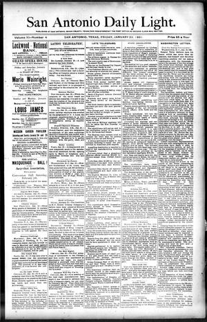 San Antonio Daily Light. (San Antonio, Tex.), Vol. 11, No. 4, Ed. 1 Friday, January 23, 1891
