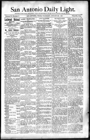 San Antonio Daily Light. (San Antonio, Tex.), Vol. 11, No. 9, Ed. 1 Thursday, January 29, 1891