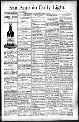 San Antonio Daily Light. (San Antonio, Tex.), Vol. 11, No. 39, Ed. 1 Wednesday, March 4, 1891