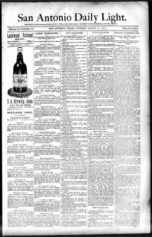 San Antonio Daily Light. (San Antonio, Tex.), Vol. 11, No. 50, Ed. 1 Tuesday, March 17, 1891