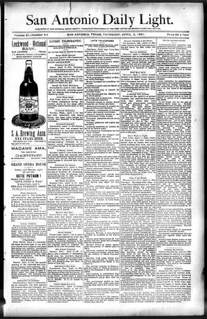 San Antonio Daily Light. (San Antonio, Tex.), Vol. 11, No. 64, Ed. 1 Thursday, April 2, 1891