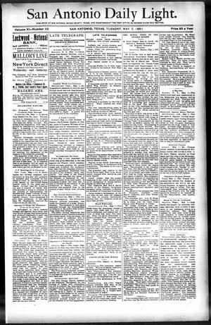 San Antonio Daily Light. (San Antonio, Tex.), Vol. 11, No. 92, Ed. 1 Tuesday, May 5, 1891