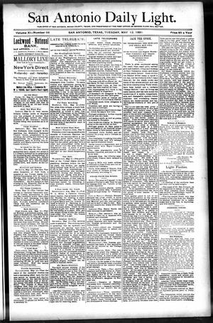 San Antonio Daily Light. (San Antonio, Tex.), Vol. 11, No. 98, Ed. 1 Tuesday, May 12, 1891