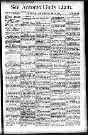 San Antonio Daily Light. (San Antonio, Tex.), Vol. 11, No. 99, Ed. 1 Wednesday, May 13, 1891