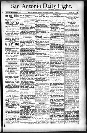 San Antonio Daily Light. (San Antonio, Tex.), Vol. 11, No. 100, Ed. 1 Thursday, May 14, 1891