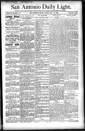 San Antonio Daily Light. (San Antonio, Tex.), Vol. 11, No. 101, Ed. 1 Friday, May 15, 1891